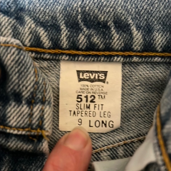 Levi's Faded Blue High-Rise, Slim Fit Jeans with Long Tapered Leg - Picture 2 of 4